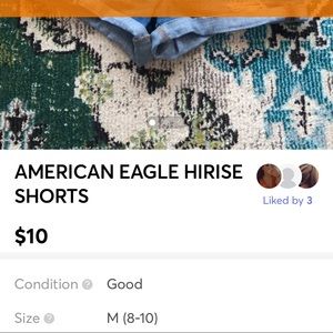 hi rise shorts for delilah